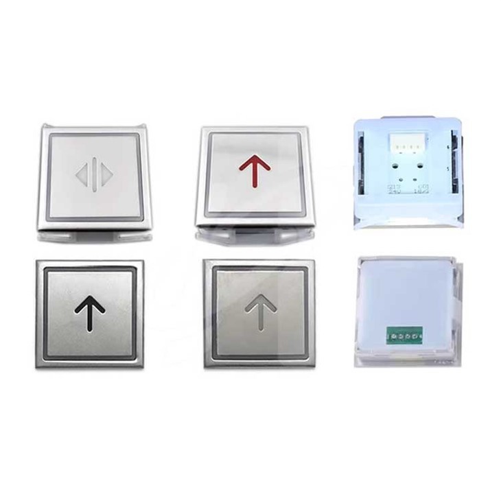 ThyssenKrupp Elevator Car Emergency Lighting Push-button Type Light AN213G01 DC24V Square Light suppliers